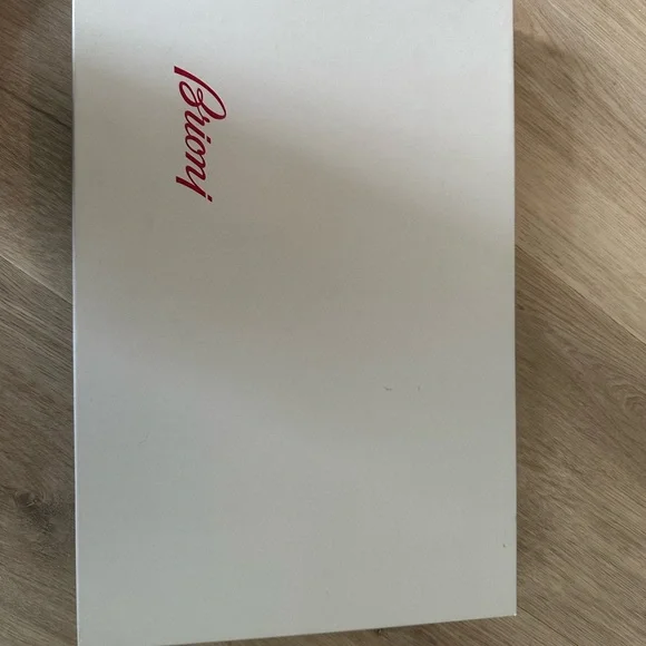 Brioni Deep Navy cashmere/wool fringe scarf - Picture 4 of 4